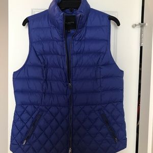 Quilted Periwinkle Blue Talbots Down-Filled Vest